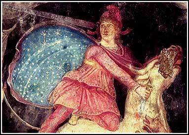 The God Mithras killing the Bull